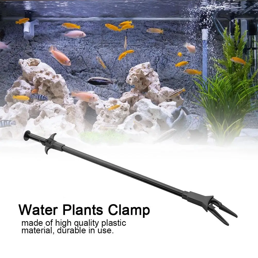 50CM Plastic Aquarium Cleaning Clamp Fish Tweezer Water Plants Algae Clip Tool | Дом и сад