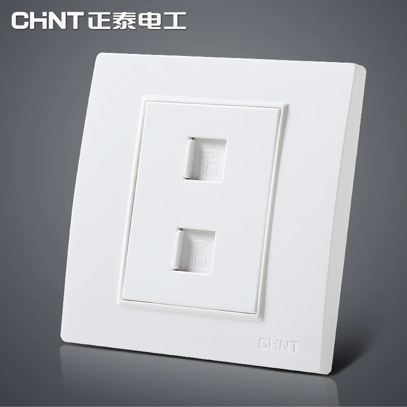CHINT NEW7L Трехцветная стальная пластина переключатель розетка панель безопасности