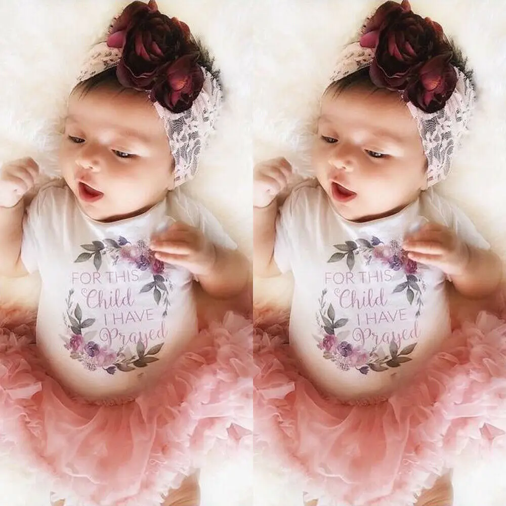 Pudcoco новинка 2019 комплект одежды из 2 предметов для новорожденных девочек