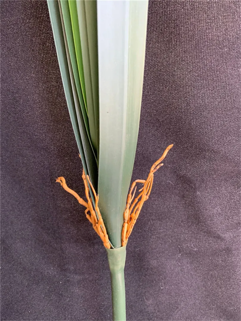 40pcs Plastic Greenery Cymbidium Orchid Plant Artificial 7 leaf branches Leaf 61cm for Floral Arrangement part | Дом и сад