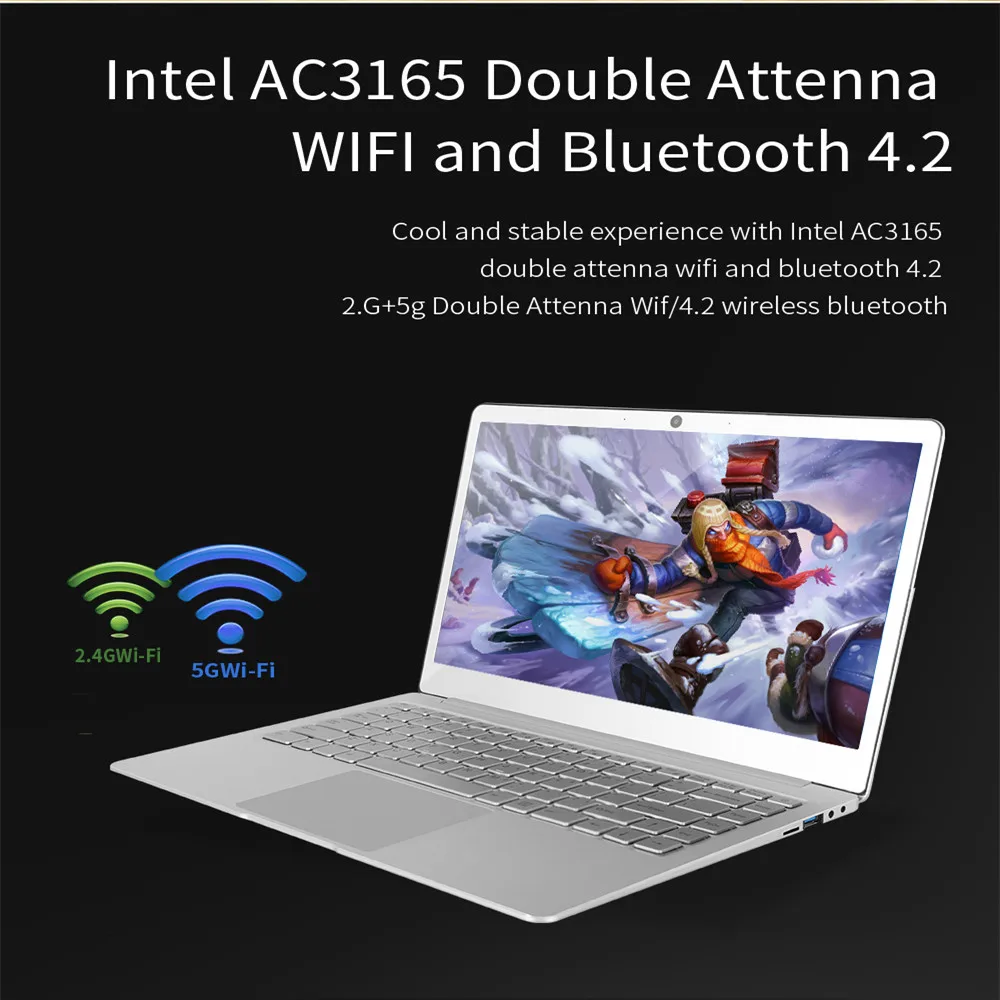 Джемпер EZbook X4 тетрадь 14 дюймов ips ноутбук с системой Windows 10 Intel Celeron J3455 6 г 128 ГБ ultrabook