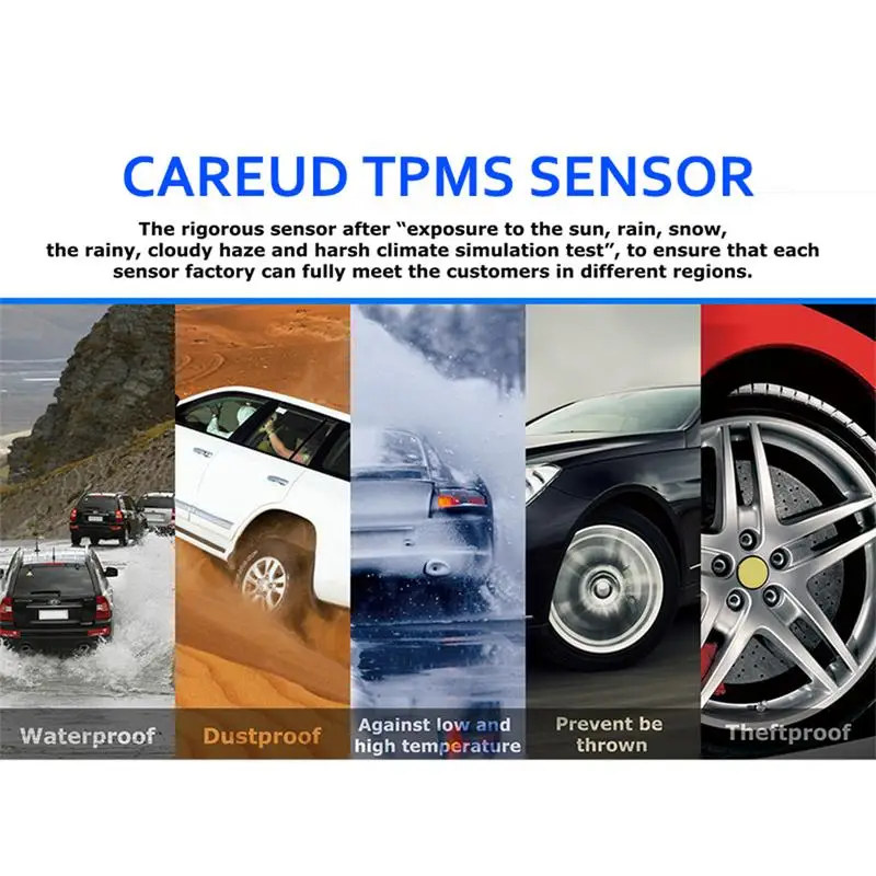 Беспроводной умный автомобиль TPMS система контроля давления в шинах 4 внутренних