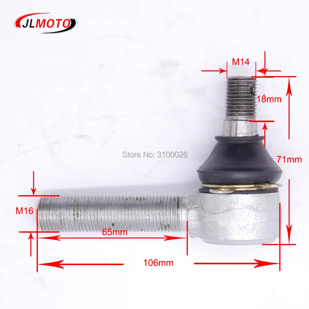 

M14X65mm Adjustable Ball joint Kit Fit For Chinese ATV UTV Go Kart Buggy Quad Bike Parts