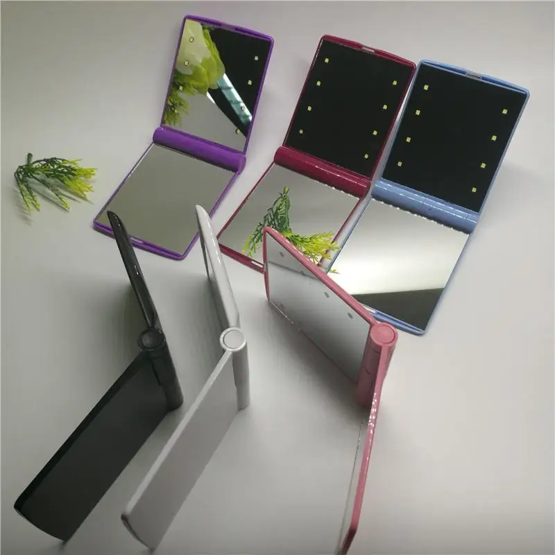 Portable Mini Make Up Foldable LED Light Plane Makeup 3V Alkali 12V Battery 23A Home Casual Mirror 8pcs | Лампы и освещение