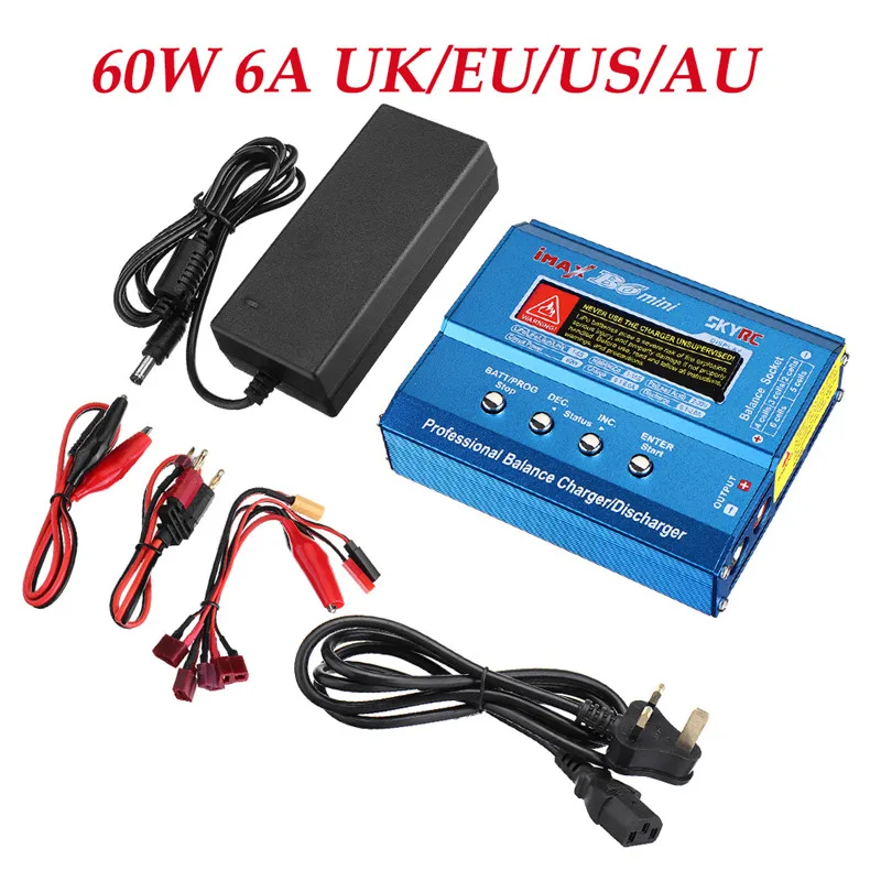 SkyRC IMAX B6 50 Вт/80 Вт 5A 60 Вт/6A DC Lipo литий полимерное зарядное устройство и источник