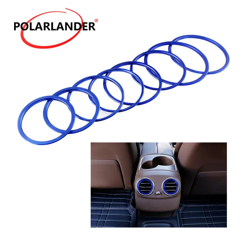 Interior accessories 8pcs Car Air conditioning Outlet decoration rings For Benz E class W213 E200 300L Decorative Cover Trims | Автомобили