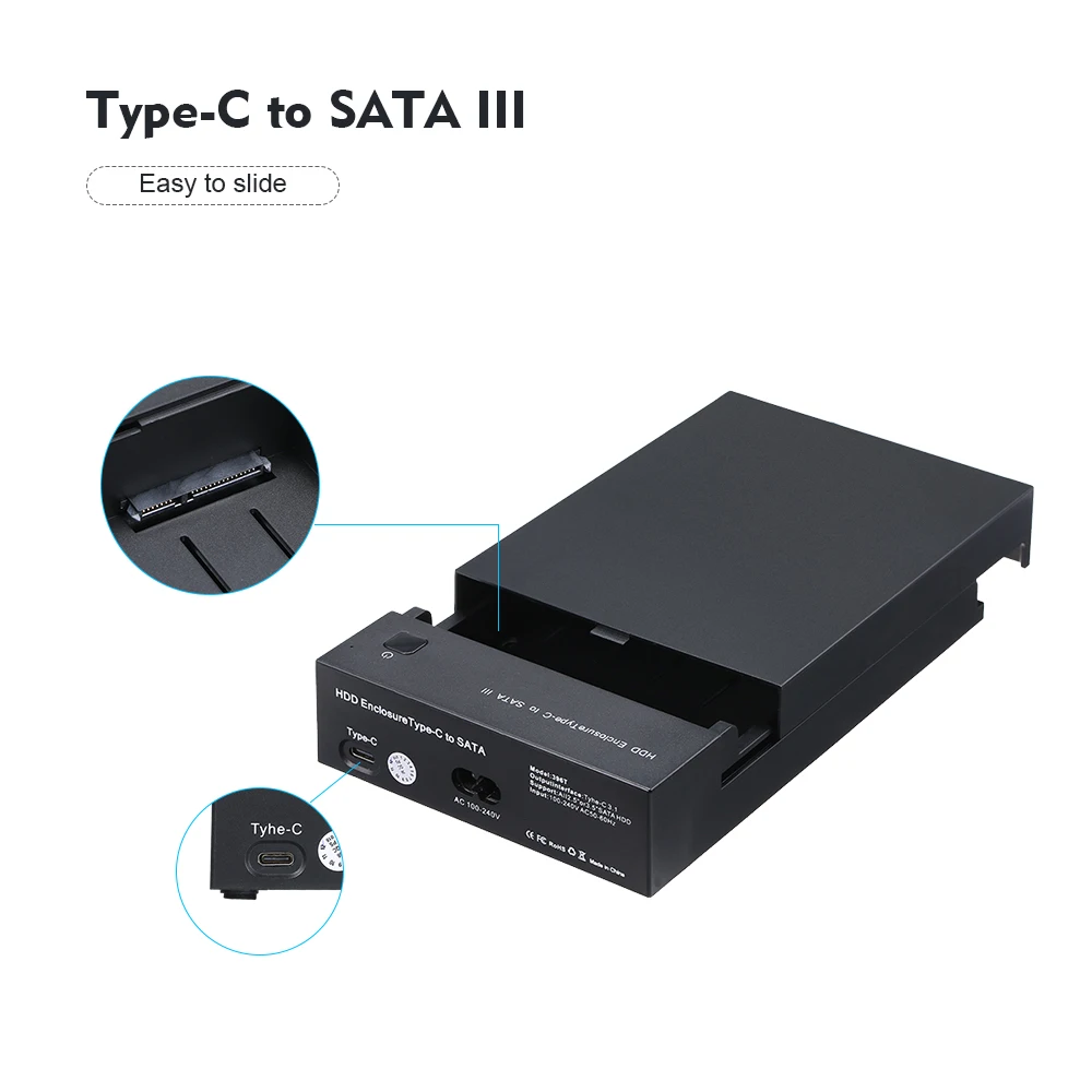 Корпус для жесткого диска HDD чехол USB3.1 Тип с разъемами типа C и док станция Sata USB 2 5/3
