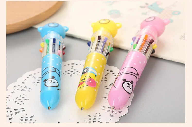 8 цветов/Шариковая ручка оригинальность Kawaii мультфильм может Нажмите