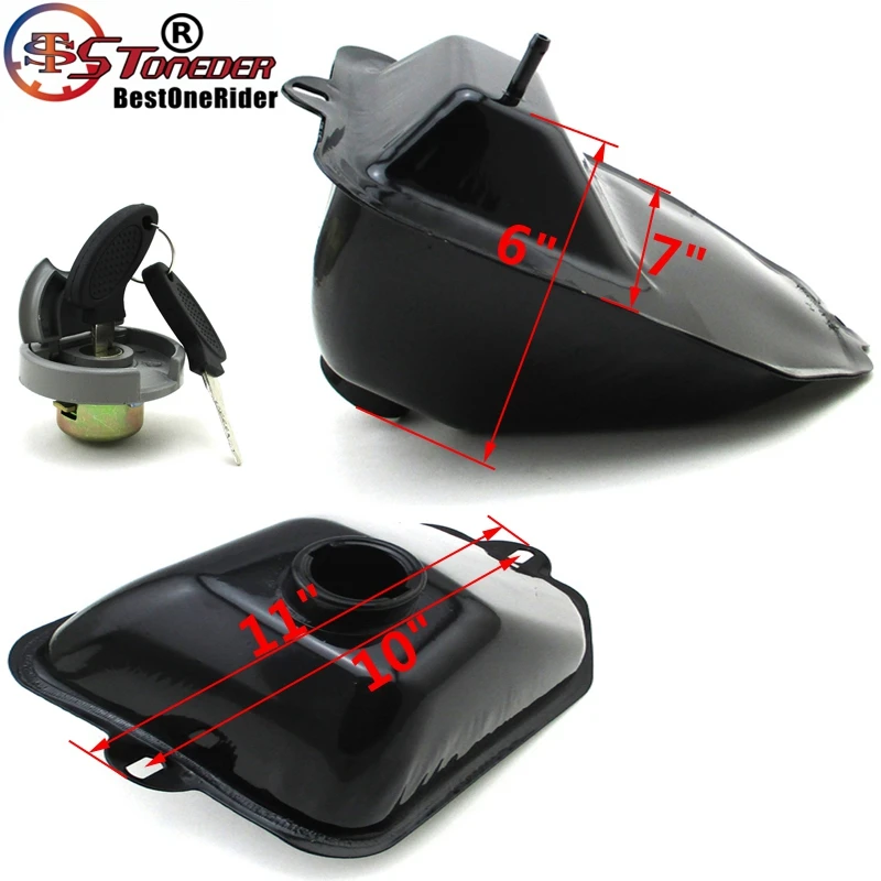 STONEDER Metal Tank With Lock For Chinese Made 50cc 70cc 90cc 110cc 125cc Kids Youth ATVs | Автомобили и мотоциклы