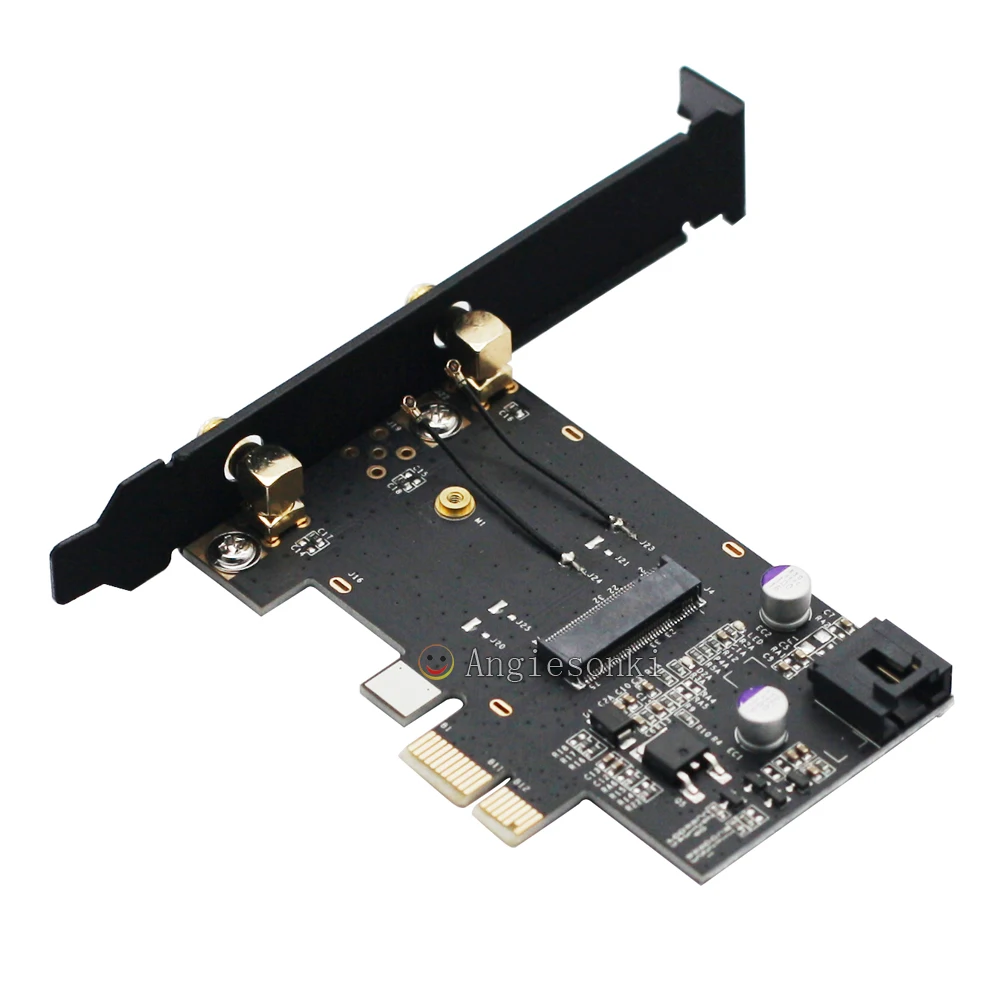 NGFF к PCIe 1X 8X 16X Настольный WLAN карта кронштейн адаптер лотка для Intel 8260AC 7260AC 7265AC 3165AC
