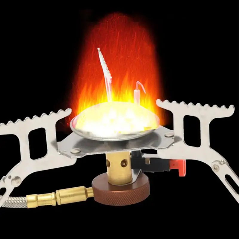 Outdoor Folding Gas Stove Cooker Hiking Picnic Stainless Steel Split Equipment Applicable 1-2 people | Спорт и развлечения