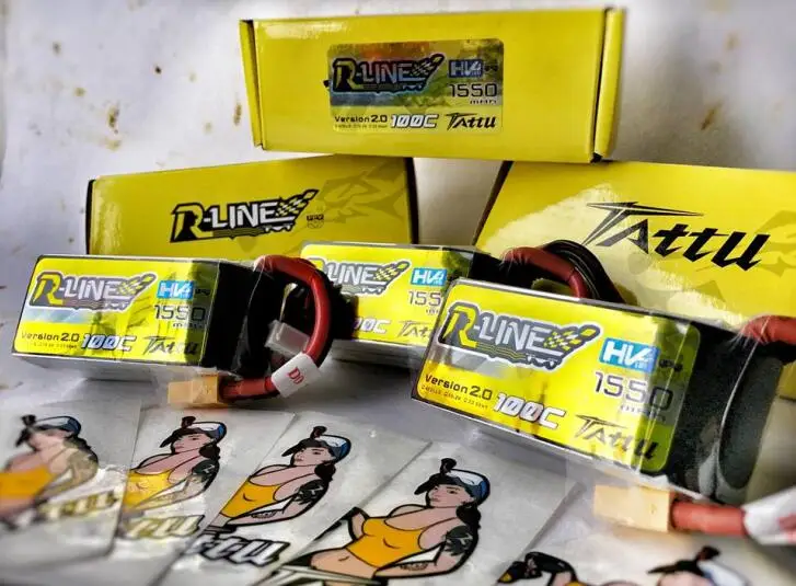 Tattu 1550 мАч 100C R line 2 0 Lipo 4S батареи 15 в HV Power XT60 Plug FPV Racing 250 Размер Дрон высокая
