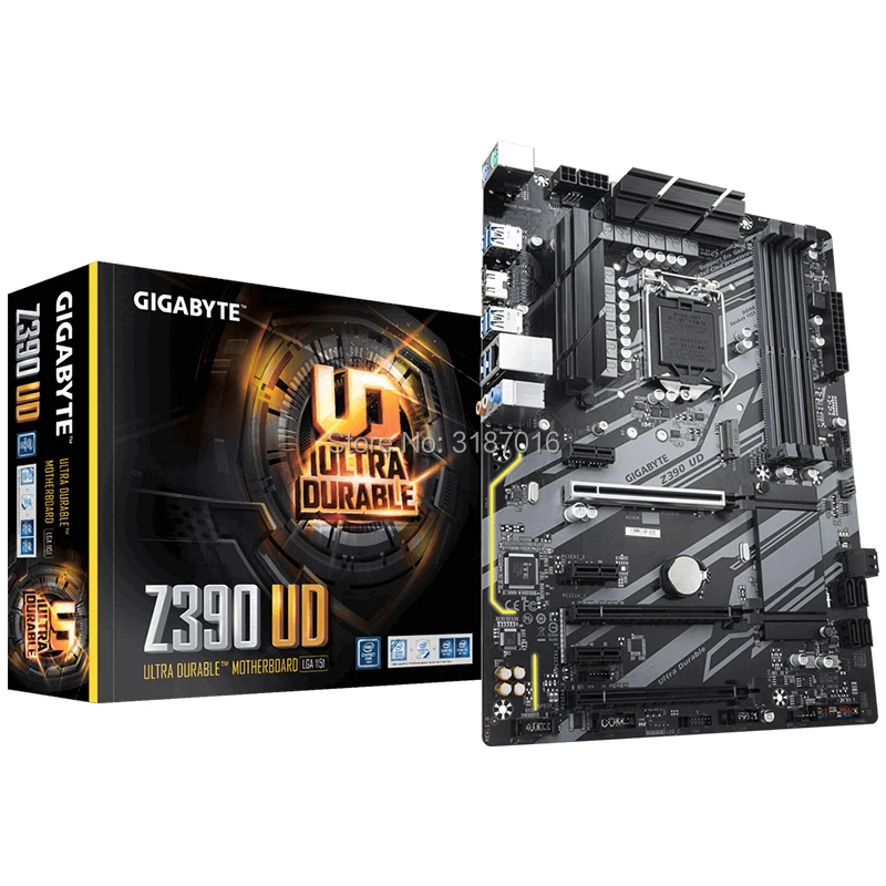 Новинка для Gigabyte GA Z390 UD Оригинальный настольный материнская плата LGA 1151 DDR4 USB3.0 SATA