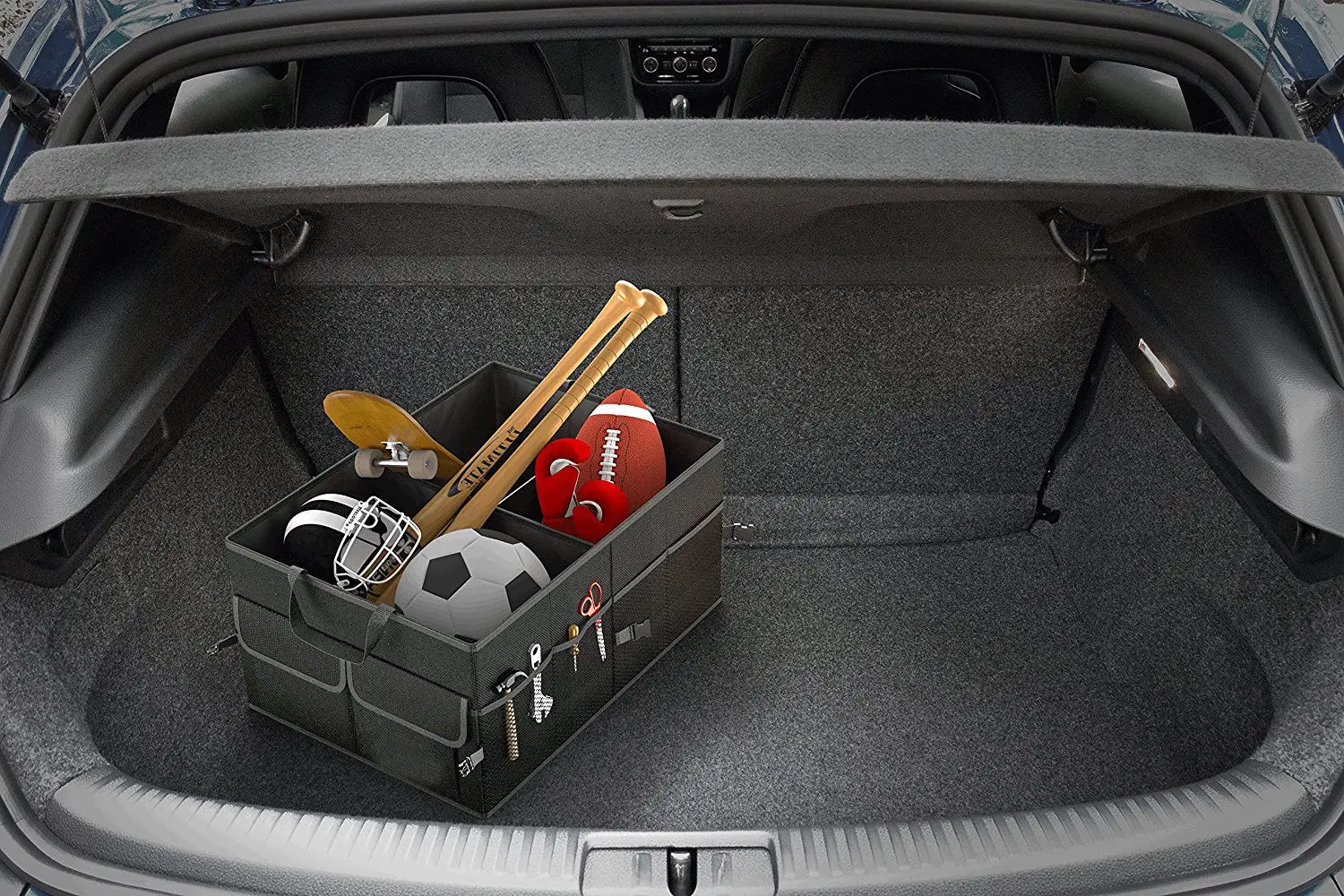 New Multipurpose Storage Basket Car Cargo Truck Set Organizer for SUV Trunk Folding Caddy Collapse Bag Bin | Дом и сад