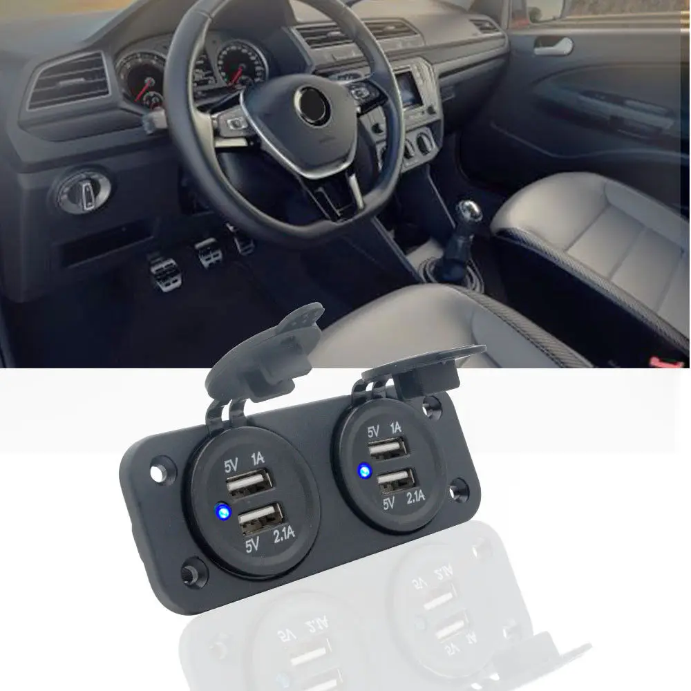 Двойное автомобильное зарядное устройство 3 1 а с 4 usb-портами для прикуривателя