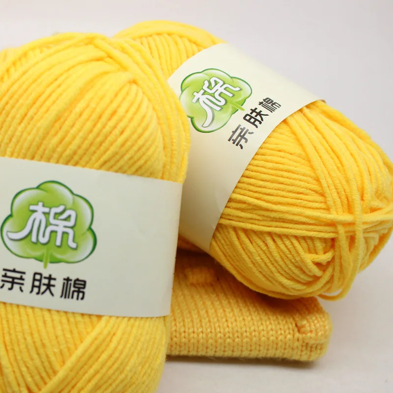 Worsted 5 # слойные молоко хлопок детские вязаные средней толстой нитью смешанная