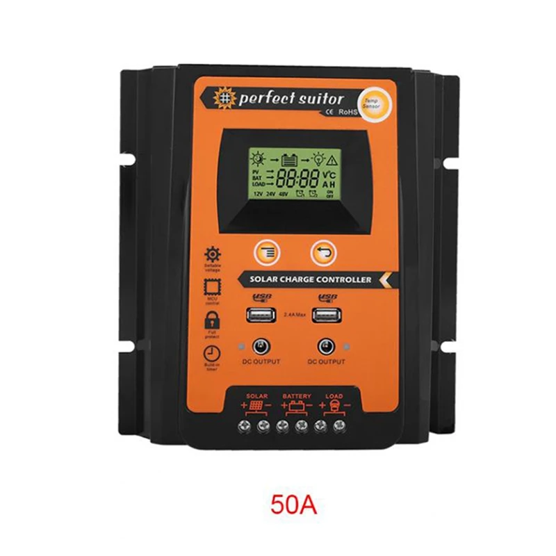 Контроллер заряда 12V24V Солнечный контроллер солнечная панель регулятор батареи