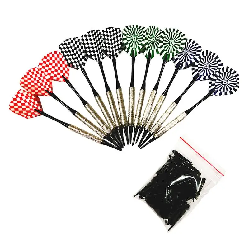 Безопасные мягкие дротики для Дартса 12 шт. пластиковые 100 набор дротиков