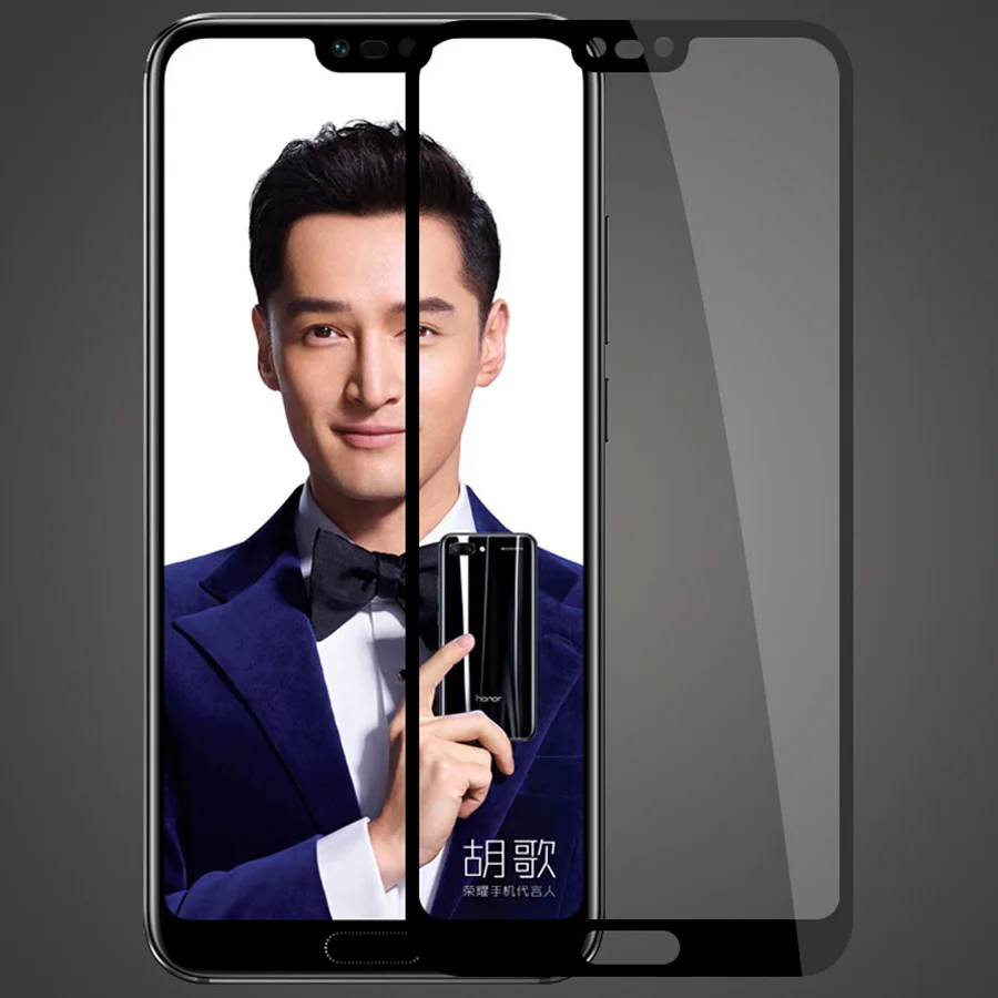 Закаленное стекло премиум класса для Huawei Honor 10 с полным покрытием защита экрана