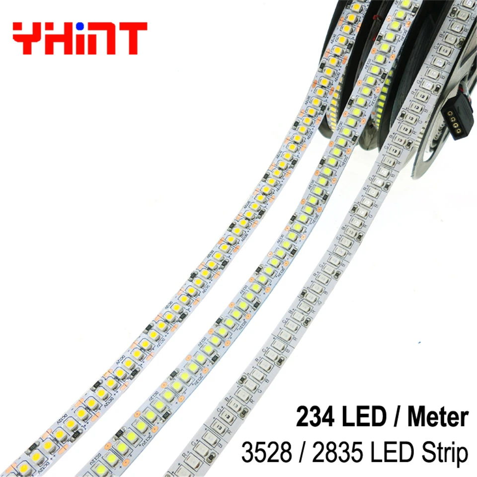 Светодиодная лента 3528 теплый белый SMD 240 LED/m RGB 234 IP65 Водонепроницаемый DC12V гибкий