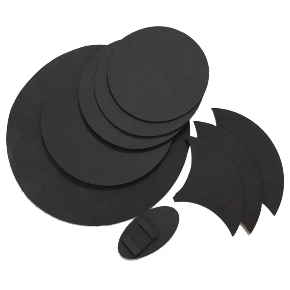 

10pcs/set Rubber Drum Mute Pad Snare Jazz Drum Sound Off Quiet Mute Silencer Practice Pads Set Marching Snare Drums Accessories