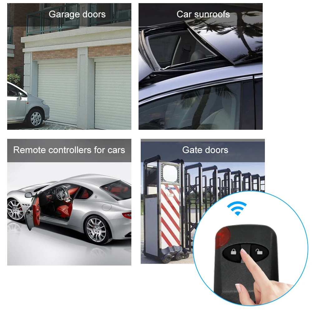 433 МГц Универсальный автоматический Клонирование пульт дистанционного