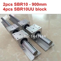 sbr10 linear guide rail 2pcs sbr10 900mm linear guide 4pcs sbr10uu block for cnc parts