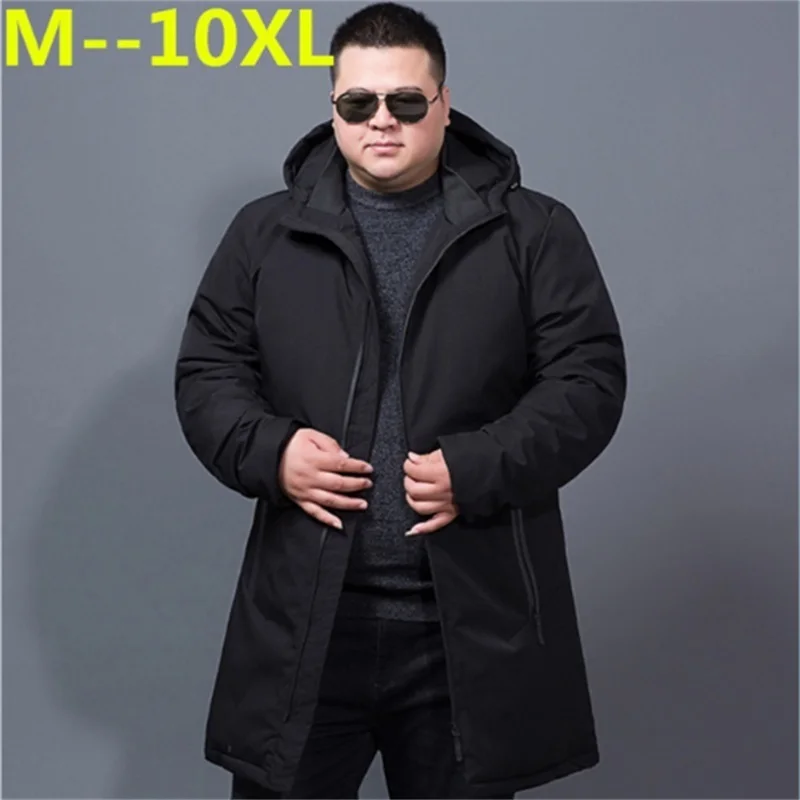 Мужская зимняя ветрозащитная куртка на молнии размеры до 10XL 9XL 8XL|Мужские парки| |