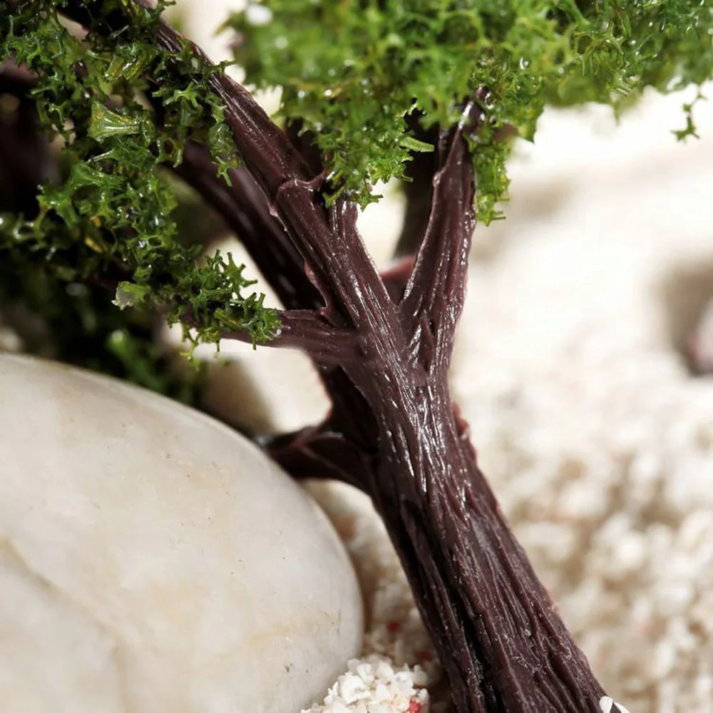 10 шт. зеленый пластик Модель деревья набор макет диорама Поезд парк сад