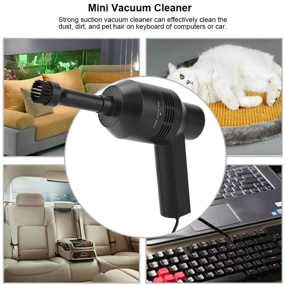 Portable Mini Handheld USB Keyboard Vacuum Cleaner Brush For Desktop PC Laptop Computer Cleaners Tools Hot Sale | Бытовая техника