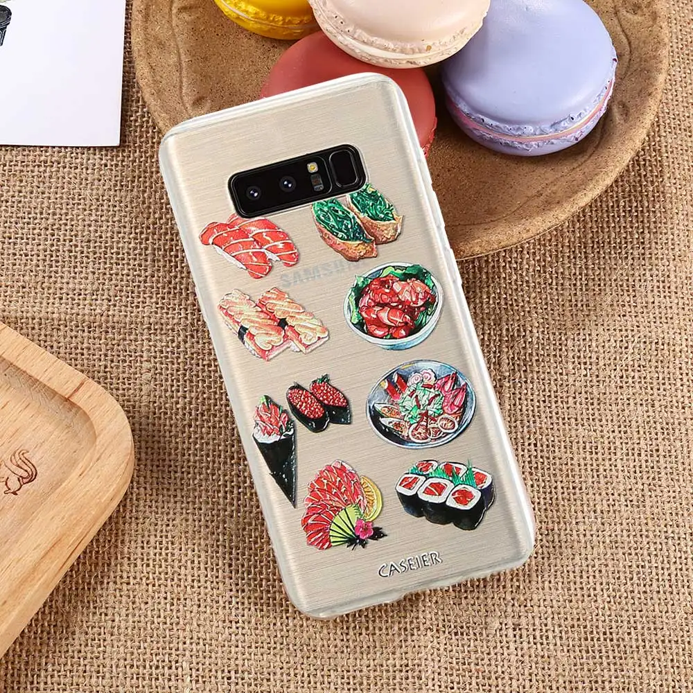 CASEIER чехол для телефона Samsung Galaxy S6 S7 Edge S8 Plus Note 8 мягкие ТПУ супер тонкие красивые