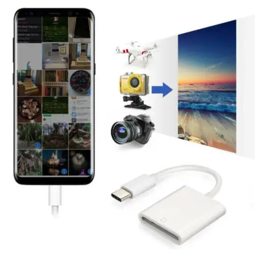 USB 3 1 Type C USB-C Micro-SD кардридер адаптер для Macbook Samsung Android |