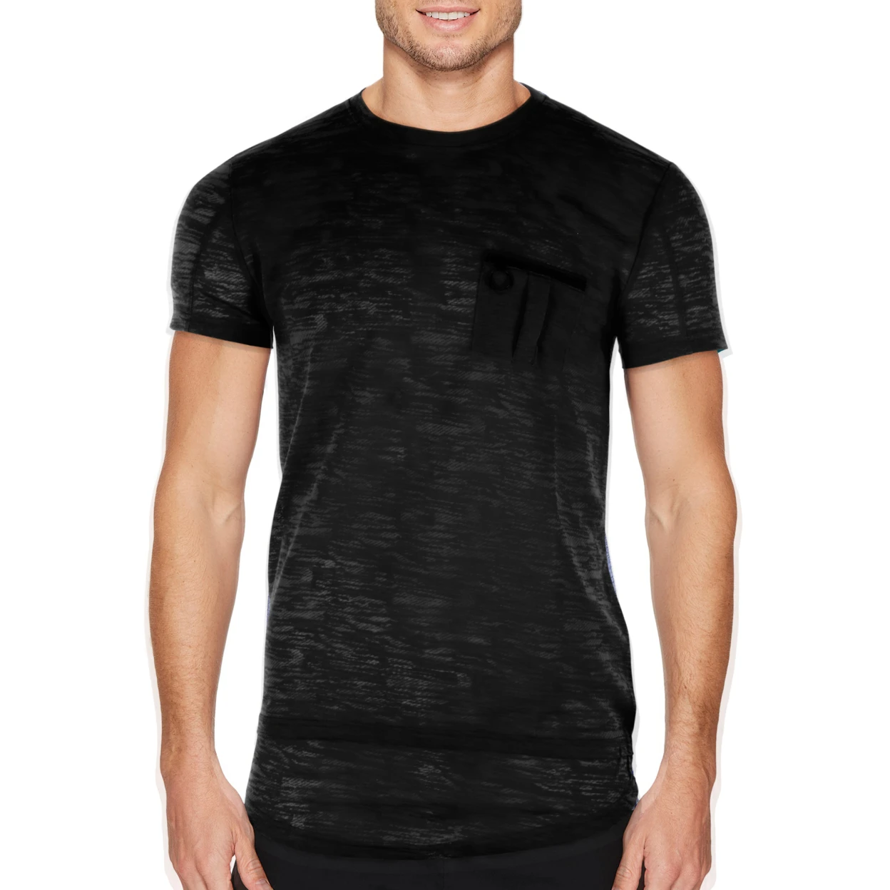 Мужская Hipster Повседневная Marled T-Shirt (S-2X) | одежда