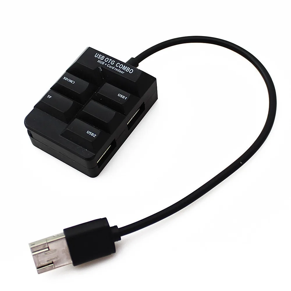 Разветвитель CHYI Usb 2 0 OTG 4 порта Micro со слотом для SD/TF карт|USB-хабы| |