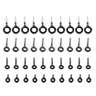 Направляющее кольцо для удочки MagiDeal, нержавеющая сталь, кольцевой плот, кольцо для лески, сделай сам, инструмент для ремонта удочки, 40 шт.