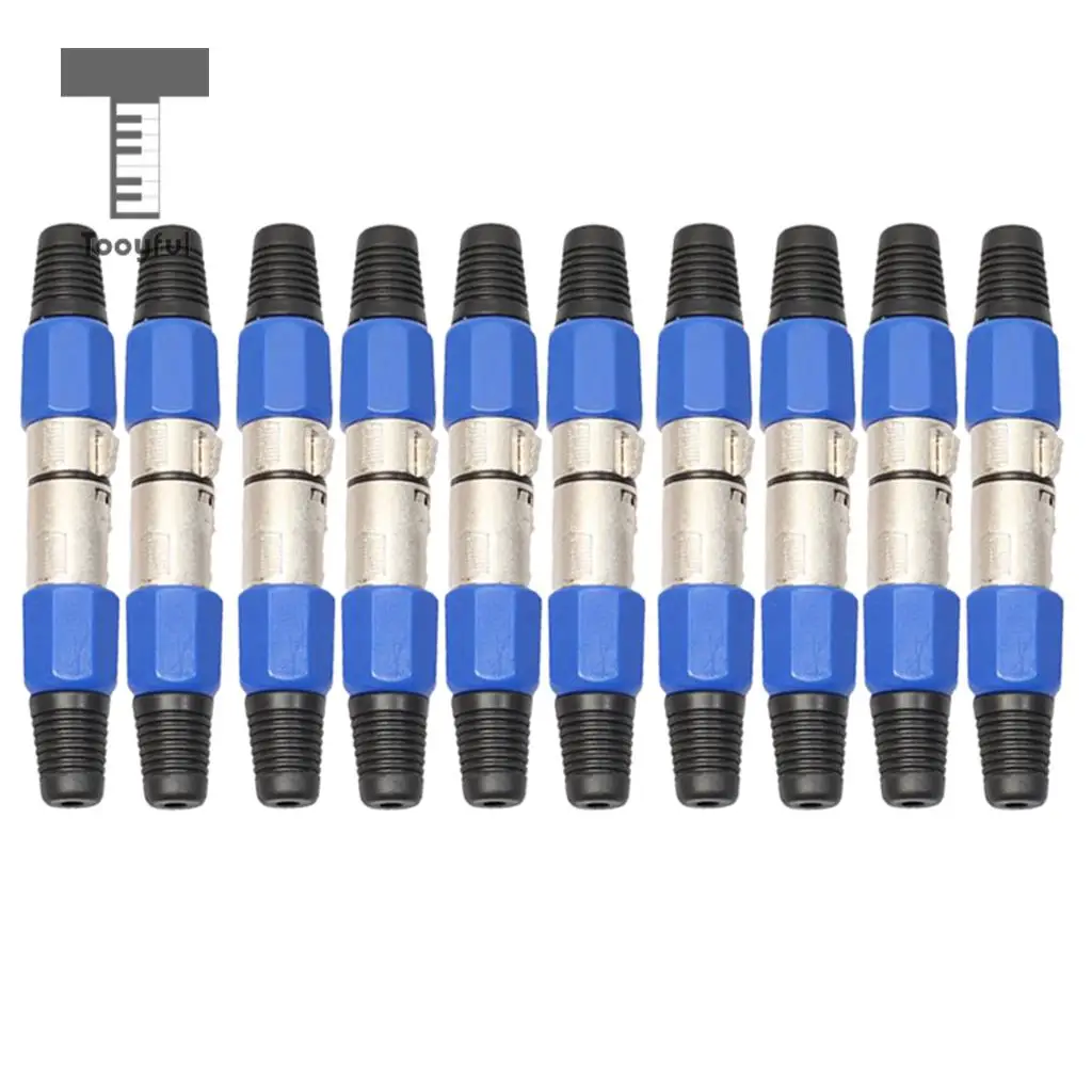 10 Pairs XLR Male &amp Female Microphone Plug Audio Cable Adapter Connector for Guitar Mixer | Спорт и развлечения