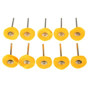 10 шт. 25 мм круглый полировальный круг 3 мм хвостовик полировочная ткань щетка вращающаяся подкладка для полировального инструмента