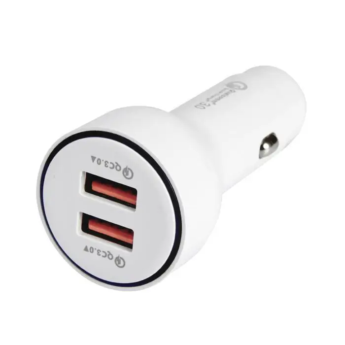 Переходник USB Quick Charge 3 0 для зарядки в машине мобильных телефонов 3C стильный