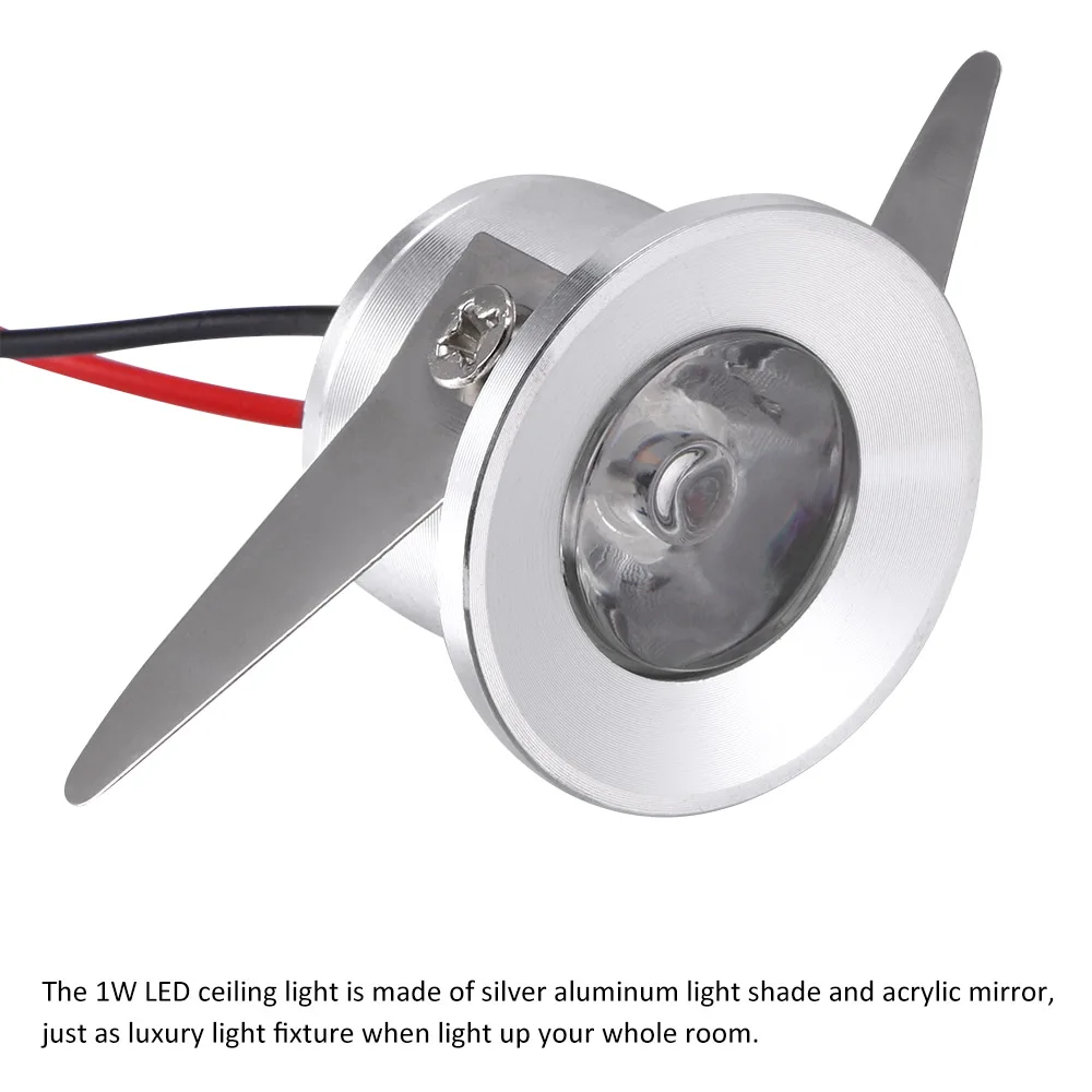 1 Вт Мини прожектор потолочный светильник светодиодный выставочный Встраиваемый