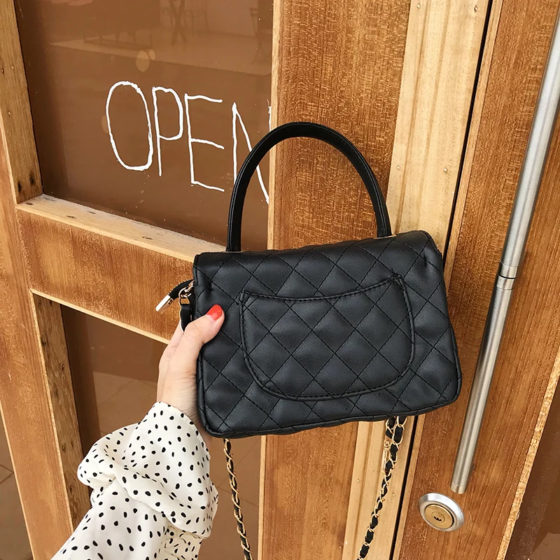 Leather Handbags for Women 2018 Designer Bags Fashion Famous Brands Style Chains Shoulder Bag Ladies Hand | Багаж и сумки