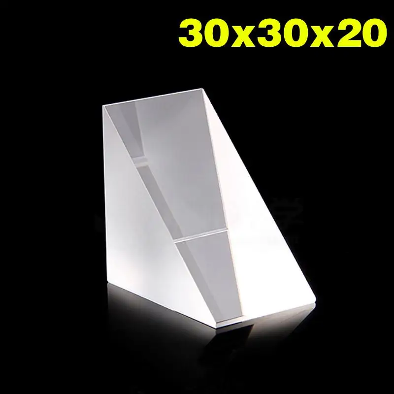 30x30x20 мм оптические стеклянные призмы треугольные Lsosceles прямоугольные K9|Фляжка| |