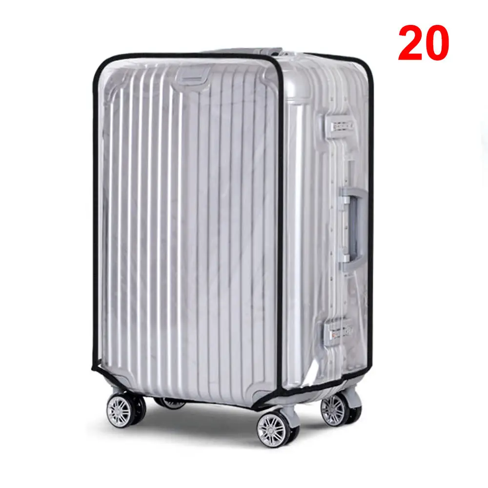 Protector Cover Dust proof Waterproof Suitcase Protective Covers Durable Thickened PVC Transparent Luggage Rain | Дом и сад