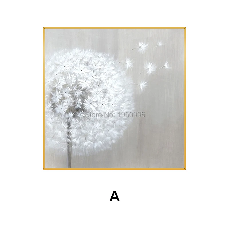 Kopen Paardebloem Elegante Bloem Klassieke Foto Handgeschilderd Olieverfschilderij Wall Art Muur Foto 'S Voor Woonkamer Home Decor