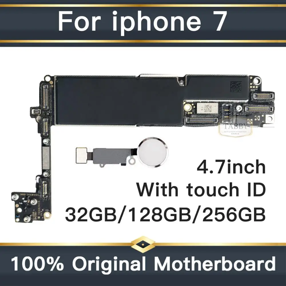 Оригинальная разблокированная материнская плата для iphone 7 с сенсорной