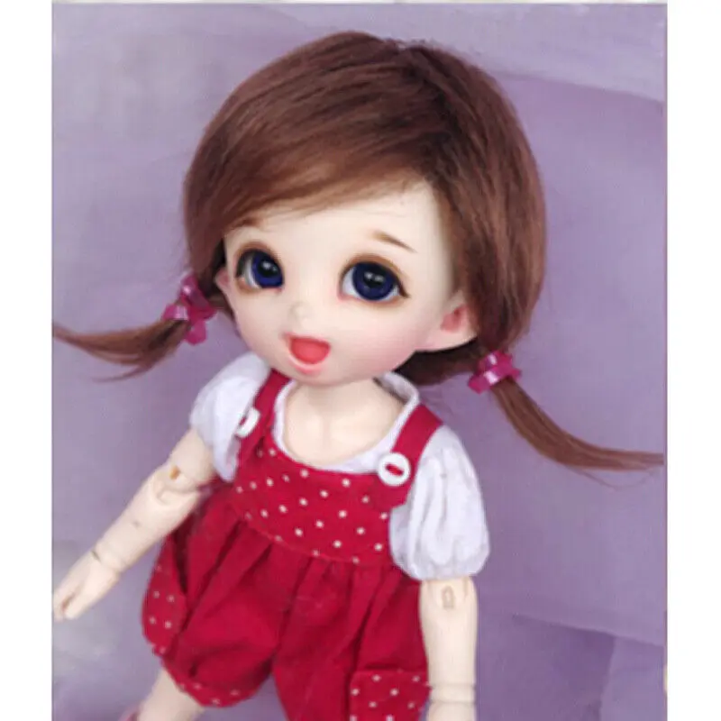 [Wamami] коричневый парик средней длины из шерсти для 1/8 Pukifee Ae Lati BJD Dollfie 12 см|Куклы| |