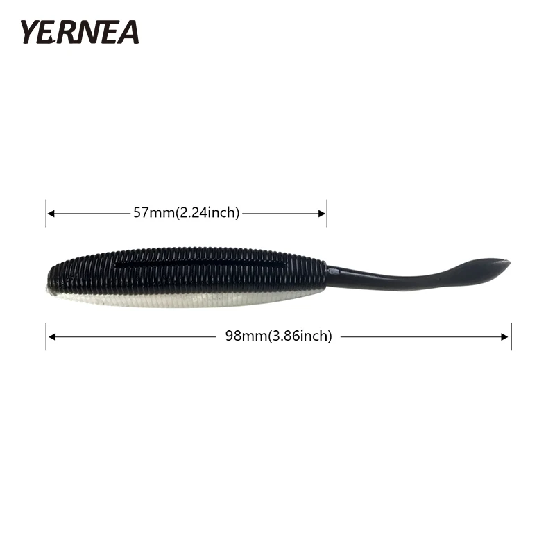 Yernea 5pcs/lot 4.7g 9.8cm New Fish Bionic Road Sub Soft Bait Plastic Lure Fishing Manual Silicone Imitation | Спорт и развлечения