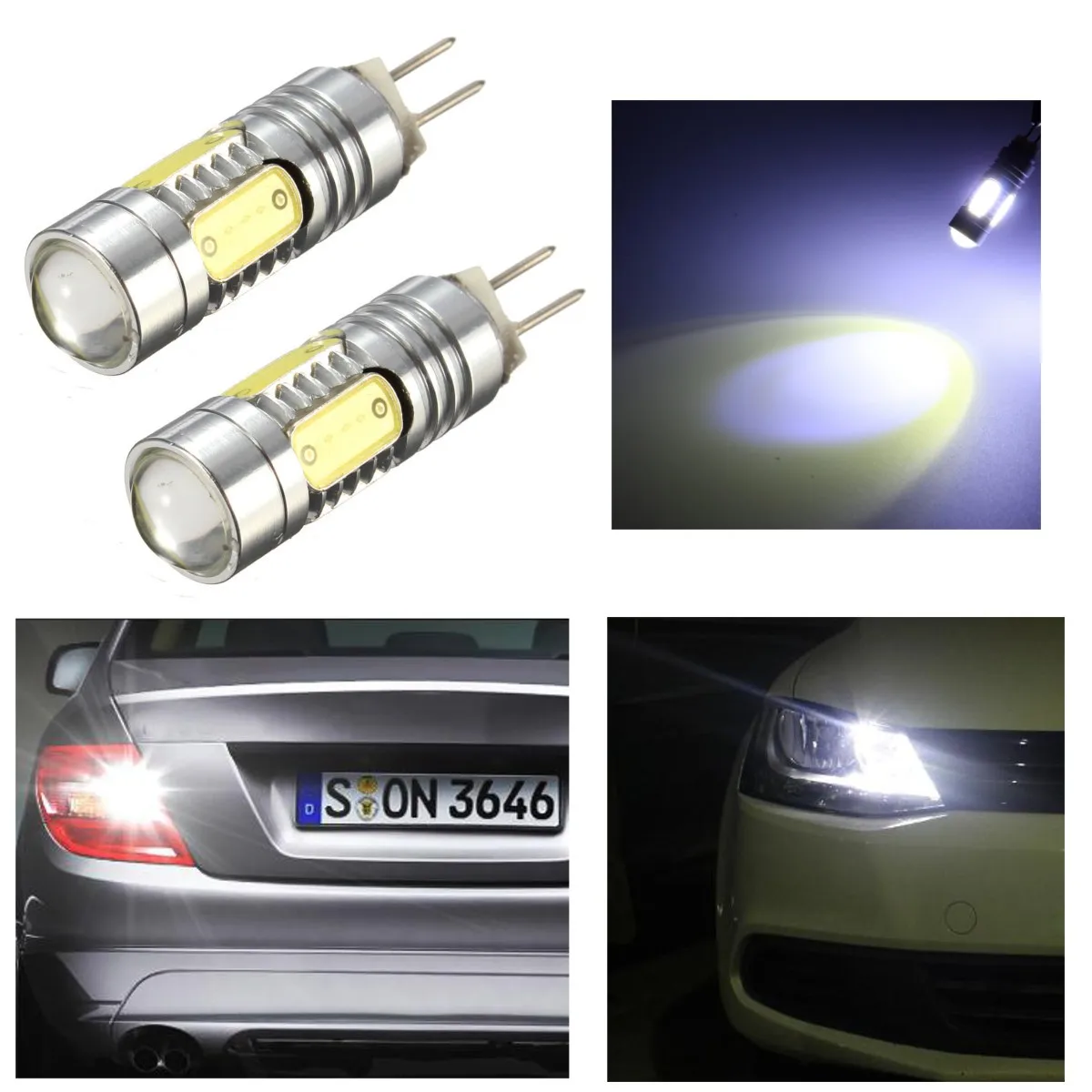 2x HP24W G4 6000K 13 мм DRL высокомощное декодирование SMD светодиодные лампы для Citroen C5 2008