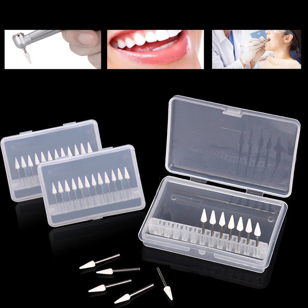 12 шт./компл. фарфоровые зубы полировальный набор стоматологические
