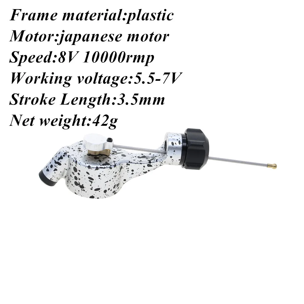 

Tattoo Rotary Machine Gun with 28MM Cartridge Tattoo Grip(silver)