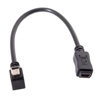 xiwai gps mini usb b type 5p 90d up direct angled male to female extension cable 20cm